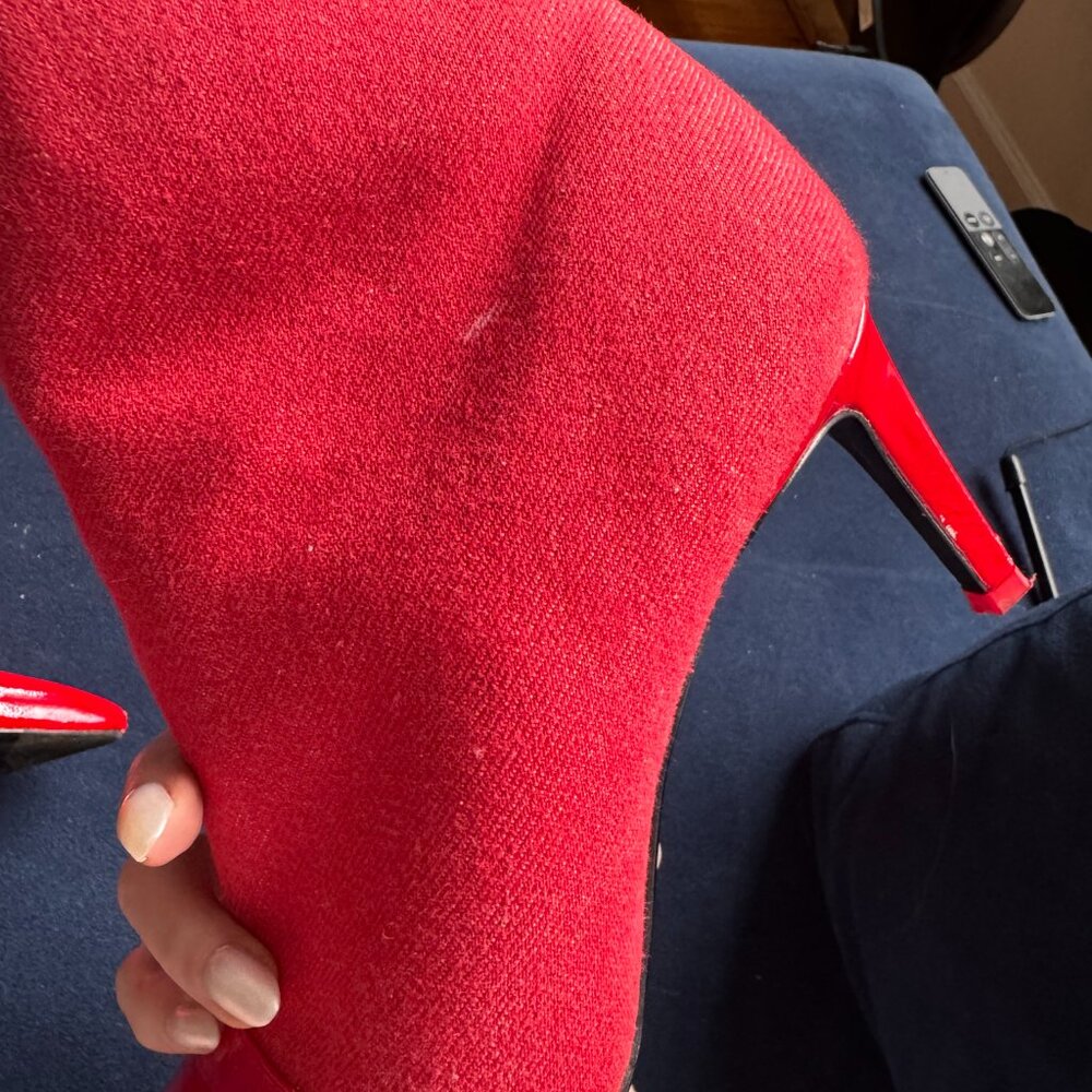 Rag & Bone Beha Pointy Toe Red Boot Size 38/8 - image 4